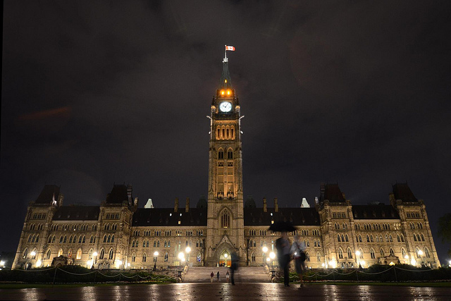 I wish I had gone inside to see the creepy shrine to himself that Stephen Harper has created in the lobby
