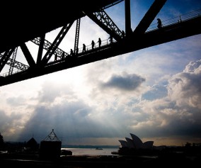 sydney harbour bridge and opera house