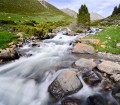 Kyrgyzstan river long exposure landscape